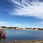 Cabana En La Playa. Ventanales Y Terraza Al Mar